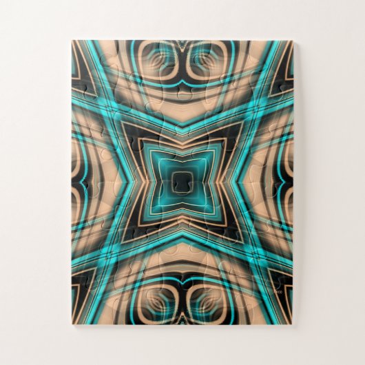 Totaal geometrisch.... legpuzzel (Verticaal)