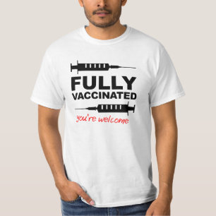 Totaal Gevaccineerd T-shirt Steun Vaccinatie