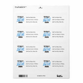 Totaal Geweldige Baba Tshirts en geschenken Etiket (Full Sheet)