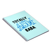 Totaal Geweldige Baba Tshirts en geschenken Notitieboek (Rechterzijde)