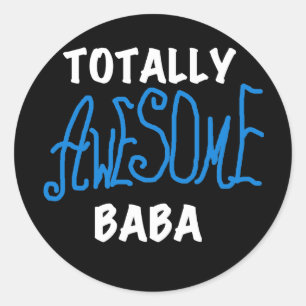 Totaal Geweldige Baba Tshirts en geschenken Ronde Sticker
