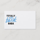 Totaal Geweldige Baba Tshirts en geschenken Visitekaartje (Achterkant)