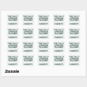 Totaal Geweldige docent Vierkante Sticker (Vel)