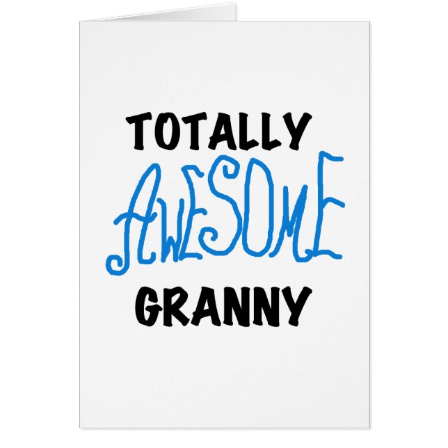 Totaal Geweldige Granny Blue Tshirts en Gifts (Voorkant)