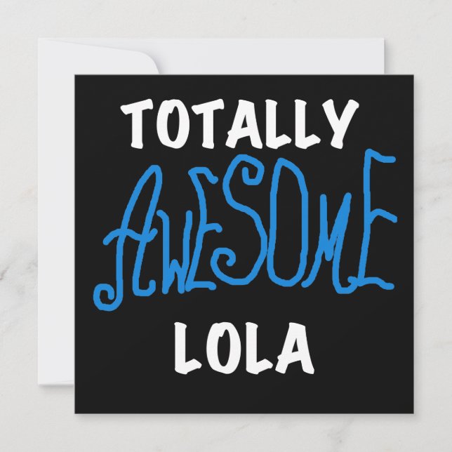 Totaal Geweldige Lola Blue Tshirts en geschenken (Voorkant)