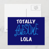 Totaal Geweldige Lola Blue Tshirts en geschenken Briefkaart (Voorkant / Achterkant)