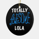 Totaal Geweldige Lola Blue Tshirts en geschenken Keramisch Ornament (Links)