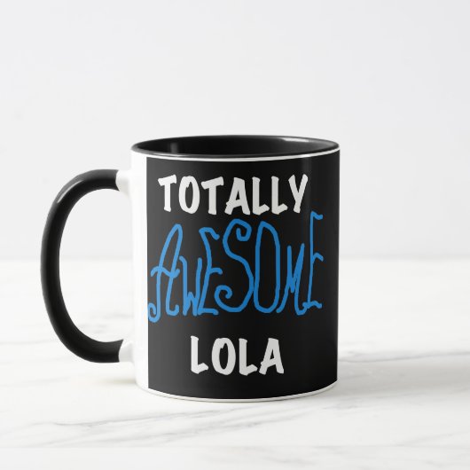 Totaal Geweldige Lola Blue Tshirts en geschenken Mok (Links)