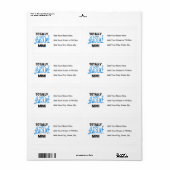 Totaal Geweldige Mimi Blauwe T-shirts en Giften Etiket (Full Sheet)