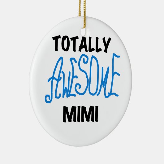 Totaal Geweldige Mimi Blauwe T-shirts en Giften Keramisch Ornament (Rechts)