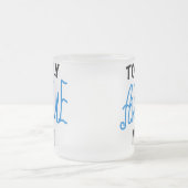 Totaal Geweldige Mimi Blauwe T-shirts en Giften Matglas Koffiemok (Center)