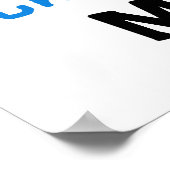 Totaal Geweldige Mimi Blauwe T-shirts en Giften Poster (Hoek)