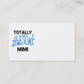 Totaal Geweldige Mimi Blauwe T-shirts en Giften Visitekaartje (Achterkant)
