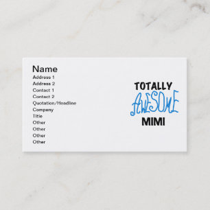 Totaal Geweldige Mimi Blauwe T-shirts en Giften Visitekaartje