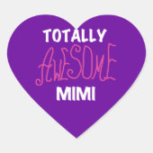 Totaal Geweldige Mimi Roze T-shirts en Cadeaus Hart Sticker (Voorkant)