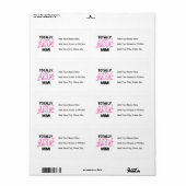 Totaal Geweldige Mimi Roze T-shirts en Giften Etiket (Full Sheet)