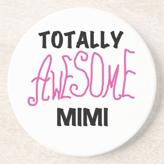 Totaal Geweldige Mimi Roze T-shirts en Giften Zandsteen Onderzetter (Voorkant)