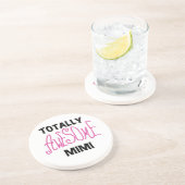 Totaal Geweldige Mimi Roze T-shirts en Giften Zandsteen Onderzetter (Zijkant)