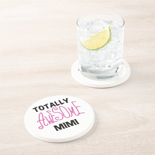 Totaal Geweldige Mimi Roze T-shirts en Giften Zandsteen Onderzetter (Zijkant)