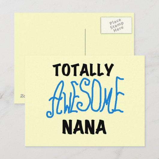 Totaal Geweldige Nana Blue T-shirts en Giften Briefkaart (Voorkant / Achterkant)