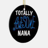 Totaal Geweldige Nana Blue T-shirts en Giften Keramisch Ornament (Rechts)