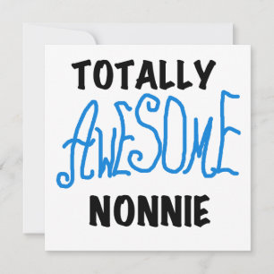 Totaal Geweldige Nonnie Blue Tekst Tshirts en gesc