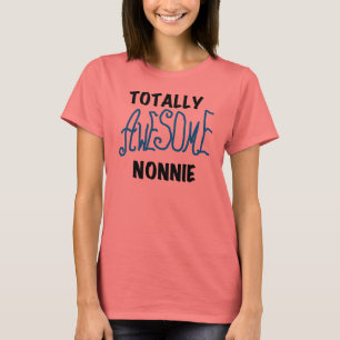 Totaal Geweldige Nonnie Blue Tekst Tshirts en gesc