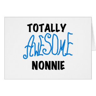 Totaal Geweldige Nonnie Blue Tekst Tshirts en gesc