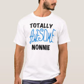 Totaal Geweldige Nonnie Blue Tekst Tshirts en gesc (Voorkant)