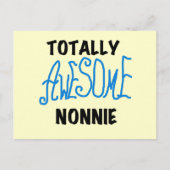 Totaal Geweldige Nonnie Blue Tekst Tshirts en gesc Briefkaart (Voorkant)