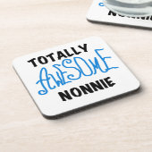 Totaal Geweldige Nonnie Blue Tekst Tshirts en gesc Drankjes Onderzetter (Linkerzijde)