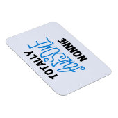 Totaal Geweldige Nonnie Blue Tekst Tshirts en gesc Magneet (Rechterzijde)