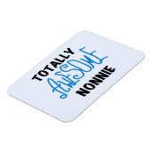 Totaal Geweldige Nonnie Blue Tekst Tshirts en gesc Magneet (Linkerzijde)