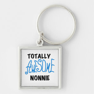 Totaal Geweldige Nonnie Blue Tekst Tshirts en gesc Sleutelhanger