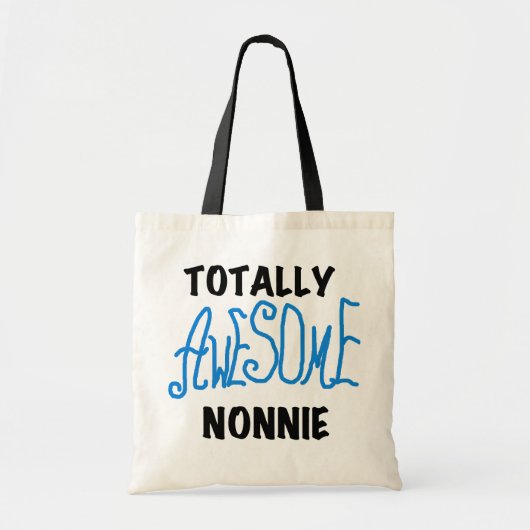 Totaal Geweldige Nonnie Blue Tekst Tshirts en gesc Tote Bag (Voorkant)