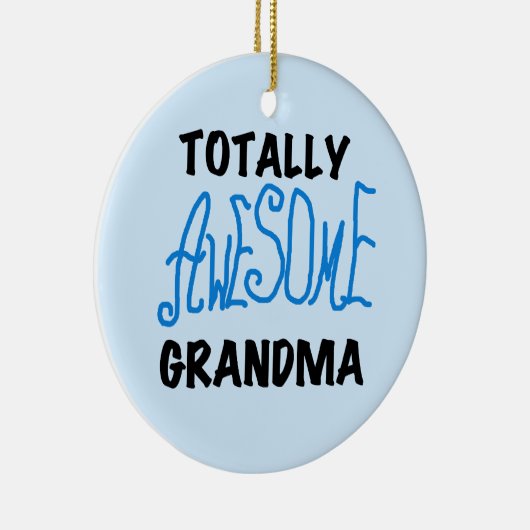 Totaal Geweldige Oma - Blauwe T-shirts en Giften Keramisch Ornament (Rechts)