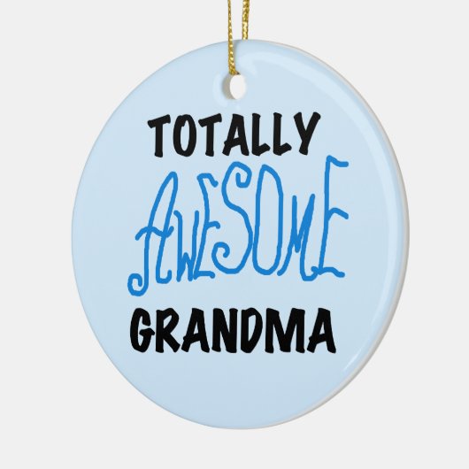 Totaal Geweldige Oma - Blauwe T-shirts en Giften Keramisch Ornament (Links)