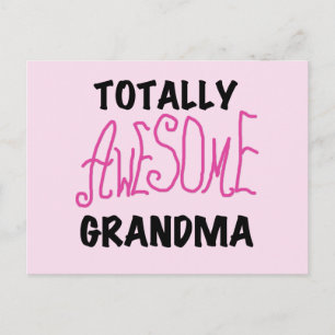 Totaal Geweldige Oma - Roze T-shirts en Giften Briefkaart