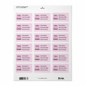 Totaal Geweldige Oma - Roze T-shirts en Giften Etiket (Full Sheet)