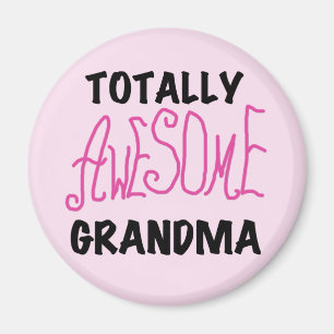Totaal Geweldige Oma - Roze T-shirts en Giften Magneet