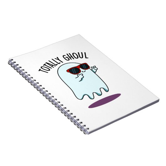 Totaal Griezelfreak Grappige Koele Halloween Geest Notitieboek (Rechterzijde)