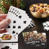 Totaal Grootouders Foto Varsity Grootvader Jaar Er Pokerkaarten (Insitu)