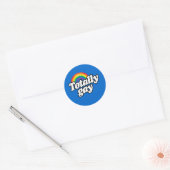 TOTAAL HOMOSEKSUELE REGENBOOG - PNG.NL RONDE STICKER (Envelop)