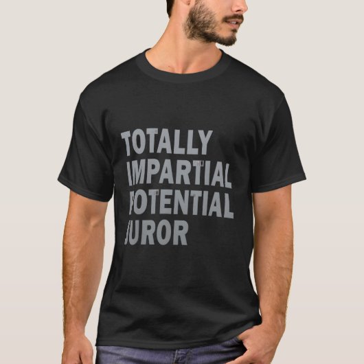 Totaal impliciete potentiële jurylid t-shirt (Voorkant)
