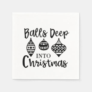 Totaal in Kerstmis Funny Kerstmis Xmas Servet