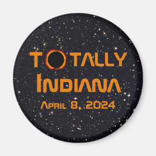 Totaal Indiana 2024 Zonsverduistering Magneet