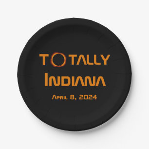Totaal Indiana 2024 Zonsverduistering Papieren Bordje