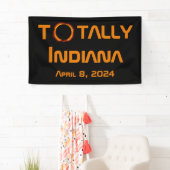 Totaal Indiana 2024 Zonsverduistering Spandoek (Insitu)