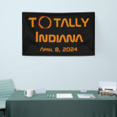 Totaal Indiana 2024 Zonsverduistering Spandoek (Beurs)