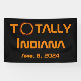 Totaal Indiana 2024 Zonsverduistering Spandoek
